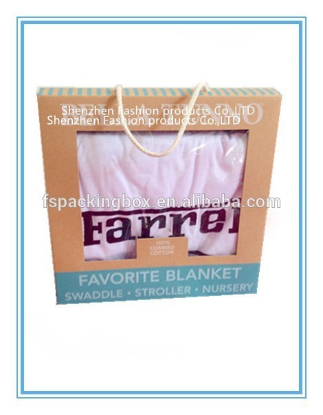 China Kids Blanket Recyclable Materials Long Service Life Kraft Paper Packaging Box factory