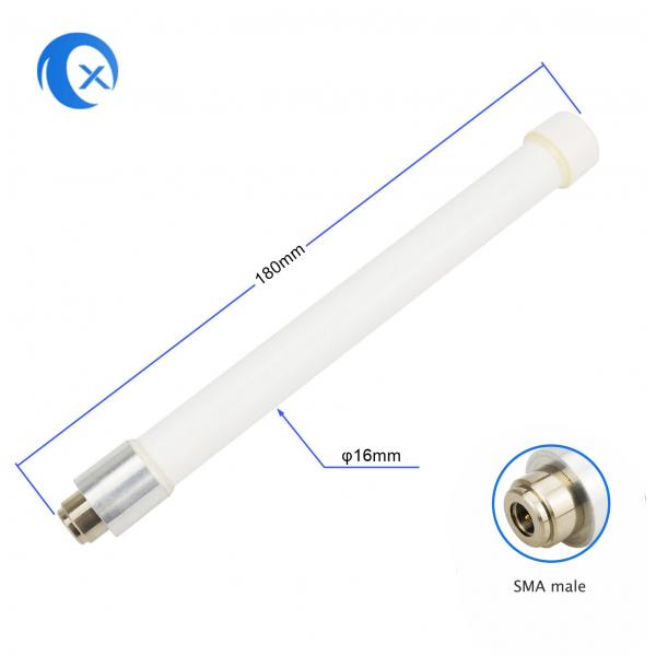 Quality 5G 5.8G 5dBi Waterproof Fiberglass Antenna With SMA Male Connector for sale