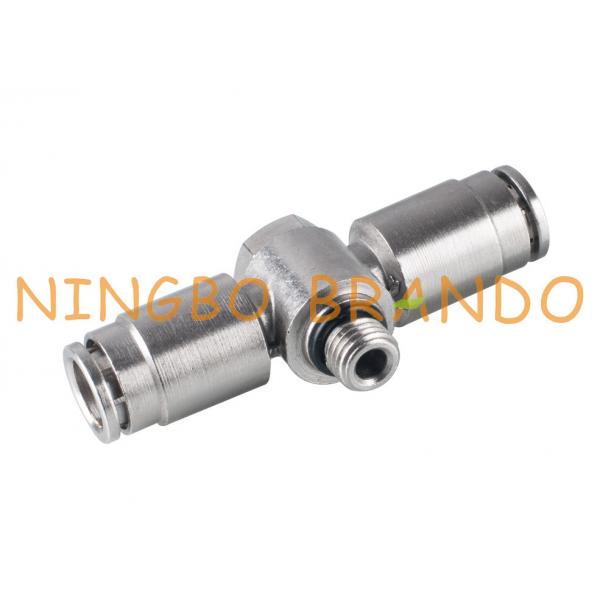 Quality Tee Male Banjo Brass Pneumatic Push On Fittings 1/8'' 1/4'' 3/8'' 1/2'' for sale