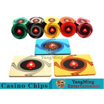 Quality 3.3mm Thickness 12 - 32g Casino Poker Chips / Customized Ceramic Chip Can be for sale