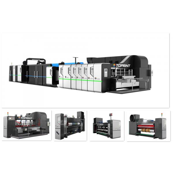 Quality 250 Sheet/Min Carton Making Machine 1190x2400mm Flexo Printer Slotter Auto Folder Gluer for sale