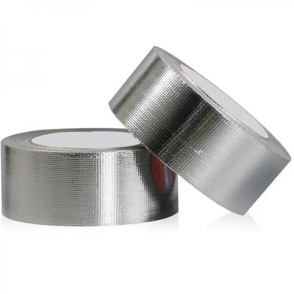 Quality HVAC Aluminum Foil Tape Solvent Acrylic Self Adhesive High Temp Aluminum Tape for sale