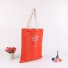 China Logo Printed Cotton Canvas Tote Bags For Supermarket Packing And Shopping factory