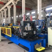 China CE 80mm CZ Purlin Roll Forming Machine For Steel Sheet Metal factory