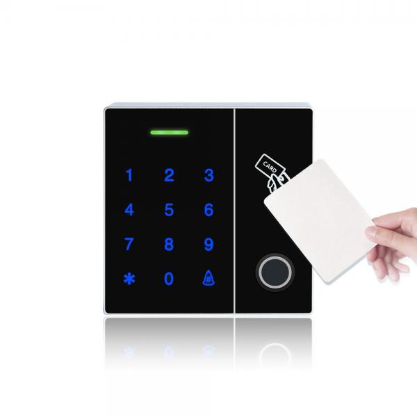 Quality Touch Panel Fingerprint and RFID Card Access Control Reader Support Password and for sale