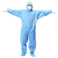 Quality Signo Group 40Gsm Disposable Protective Coveralls Chemical Suit With Hood for sale