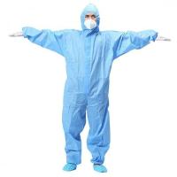 Quality Signo Group 40Gsm Disposable Protective Coveralls Chemical Suit With Hood for sale