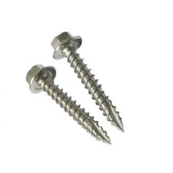 Quality Stainless Steel Metal Screws Thread Cutting Hex Washer Head Type 17 Screw for sale