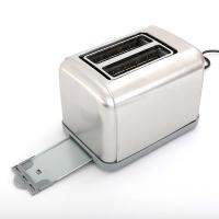 Quality 900W Stainless Steel Double Long Slot Sandwich Pop Up Toaster for sale