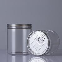 Quality PET Clear Candy Cookie Jar 1500ml Honey Food Packaging for sale