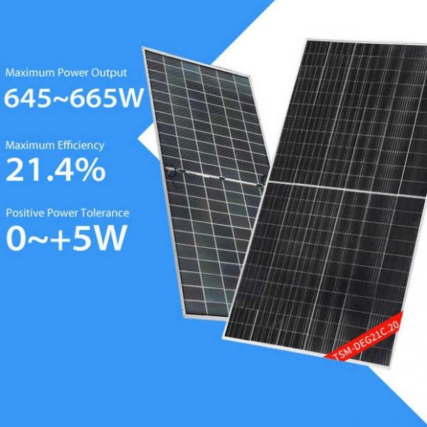 Quality Vertex Series Trina Solar Panel Bifacial 660w 665w Solar Monocrystalline Panel With TUV for sale