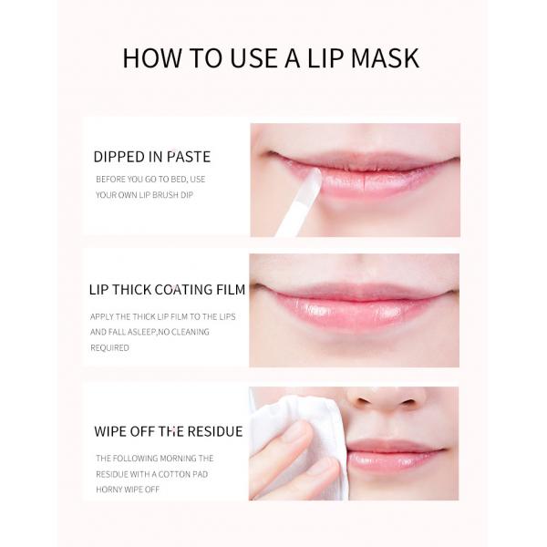 Quality Vegan Sleeping Lip Mask Hydrating Exfoliating Lip Lines Treatment for sale