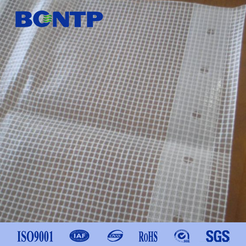 China Clear Plastic Vinyl Fabric PVC Transparent Tarpaulin Sheet Flame Retardant factory