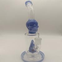 China Straight Glass Water Pipe 14mm 18mm Joint Size Recycler Water Bong factory