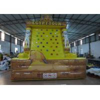 China Egypt Tower Tour Inflatable Rock Climbing Wall Waterproof Fireproof PVC 5 X 4 X 6m factory