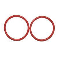 Quality Soft Silicone Molded FKM O Ring 90 Shore Red Rubber O Rings for sale