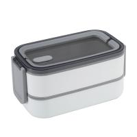 China Double Layer Stainless Steel Stackable Lunch Box Leak Proof For Portion Control factory