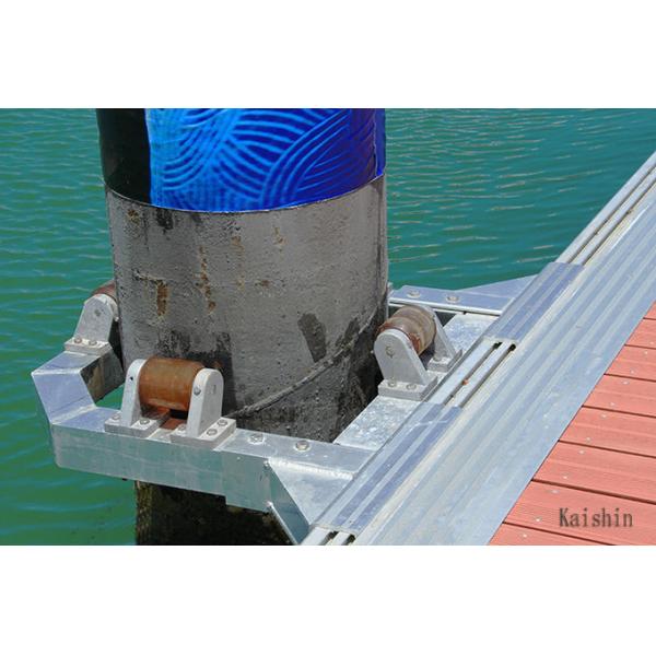 Quality Sea Aluminum Pile Guide Dock Anti Corrosion For Floating Bridge Pile Cap for sale