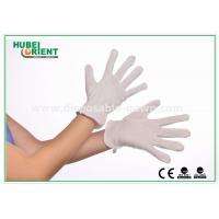 China Eco Friendly 100% Soft Pure Cotton Disposable Gloves PVC Dots White Colour factory