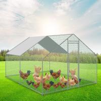 China 4m x 4m Steel Walk in Chicken Run Enclosure Rabbit Hutch Poultry Coop Duck House Chicken Cage factory