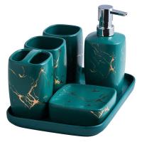 Quality Custom Luxury Ceramics Bathroom Accessories , Marble Bathroom Sets For Home for sale