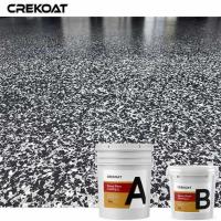 China Water Based Epoxy Clear Coat Flake Floor Coating Withstand Daily Wear factory