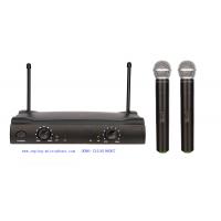 China LS-7200 UHF dual channel wireless microphone system with headset lavalier lapel / SHURE MICS factory