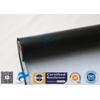 Quality 1 Side Black Silicone Coated Fiberglass Fabric Fireproof Cooler Insulation for sale