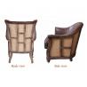 China Classic Italian Defaico Furniture Single Leather Sofa Chair SGS factory