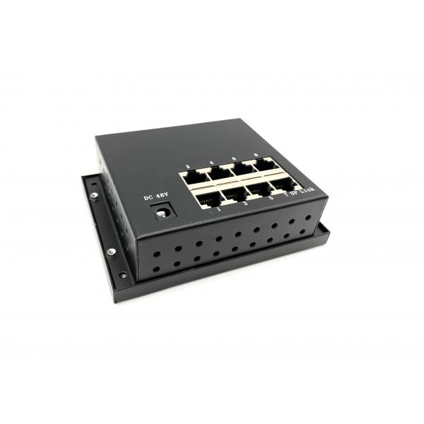 Quality DC Output AC Input Industrial Ethernet Switch , 8 Port Industrial PoE Switch for sale