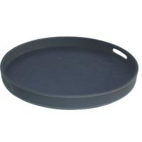 China PU Leather Hotel Room Service Trays Round Shape Dia450mm factory