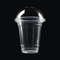 Quality Coffee Juice Plastic Disposable Drinking Cups With Straw for sale