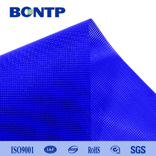 Quality PVC Mesh Fabric PVC Vinyl Coated Polyester Mesh Fabric In Rolls Fluorescent for sale