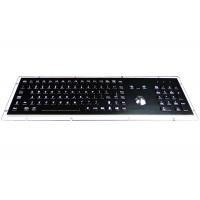China Electroplated Industrial Metal Keyboard Liquid Proof With Optical Trackball Mouse factory