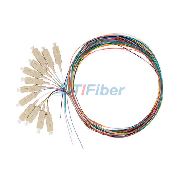 Quality OM1 62.5 / 125 SC Fiber Optical Pigtail , 0.9mm OFNP Fiber Optic Cable for sale