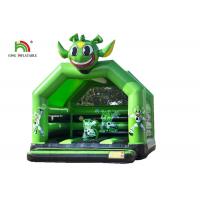 China Green Commercial 2.1 Ft Astronaut Childrens Bouncy Castle / Inflatable Kids Jumping Castle factory