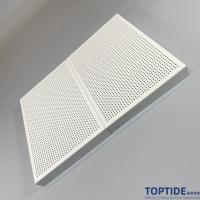 China Decorative Subway Commercial metal Fireproof integrated Aluminium Perforated Ceiling Tiles factory