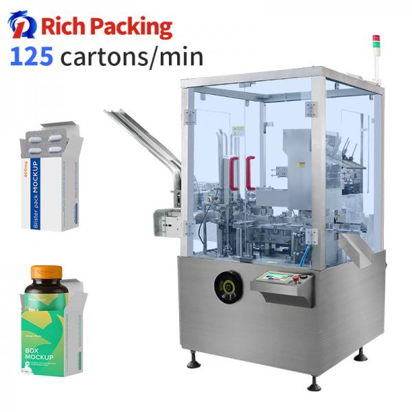 Quality RQ-120L Automatic Tablet Bottle Tube Cartoner Blister Cartoning Box Packing Machine for sale