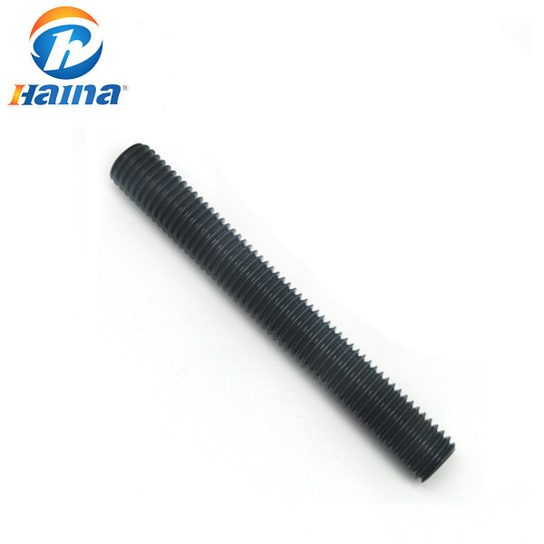 Quality DIN975 Carbon Steel 4.8 8.8 Fully Black Color Metric All Thread Rod for sale