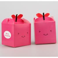 China Cake Gift Food Packaging Boxes Recycled Food Cupcake Folding Box With Handle factory
