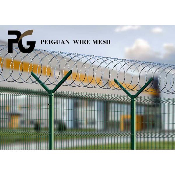 Quality 2m Powder Coated Security Fencing , Boundary Wall 358 Security Fencing for sale
