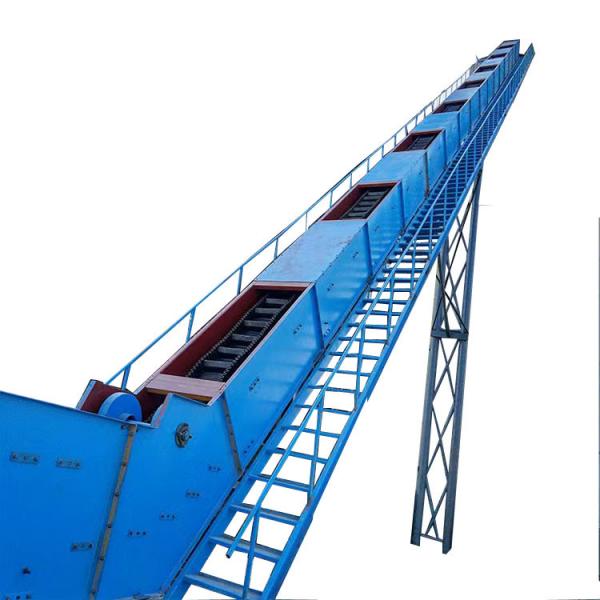 Quality Corrugated Belt Conveyor High Angle belt conveyor skirt guard belt machine climbing feed conveyor for sale