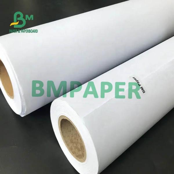 Quality OEM ODM White Plotter Paper Roll Uncoated 60gram 80gram 100gram For Garment Factory for sale
