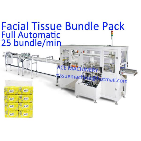 Quality Full Automatic 12 Bags / Pack Facial Tissue Packing Machine for sale