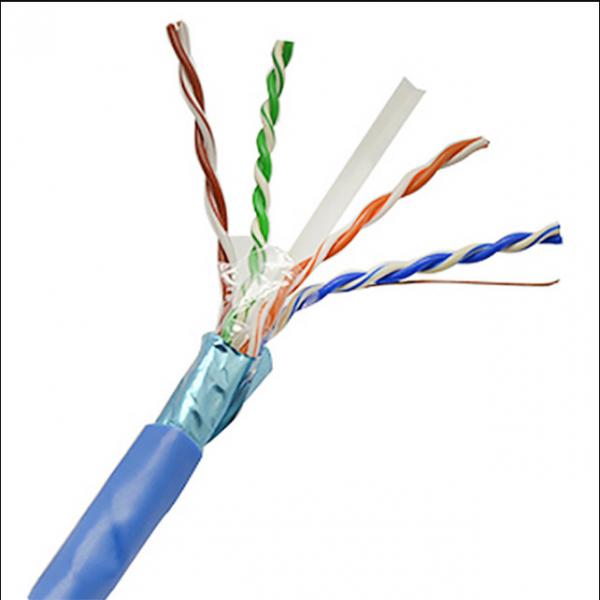 Quality 23AWG FTP Copper Cat6 Ethernet Cable 305m For Telecommunication for sale