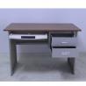 China MDF Grey 750mm Wooden Computer Desk With Keyboard Tray factory