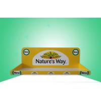 Quality Glossy Yellow Cardboard Trays/ PDQ Display Promoting Medicine & Healthcare for sale