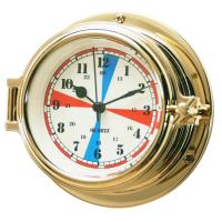 China 180mm Brass Quartz Clock Radio Room Clock Marine Nautical Instrument factory