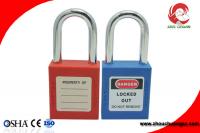 China High Security Short Steel Shackle Insulation ABS Safety Lockout Padlock factory