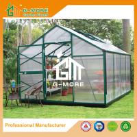 china Aluminum Greenhouse-Titan series-406X306X243CM-Green/Black Color-10mm thick PC